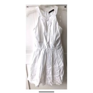 Trixx Halter Keyhole Eyelet Embroidered Dress SZ 5